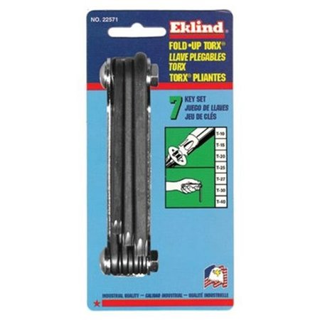 EKLIND Eklind Tool 269-22571 7 In 1 Torx Fold-Up Keyset 269-22571